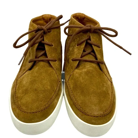 NWOB Longchamp Brown Suede Ankle Boots - Sz Fr 41 = US 8 - Picture 4 of 9